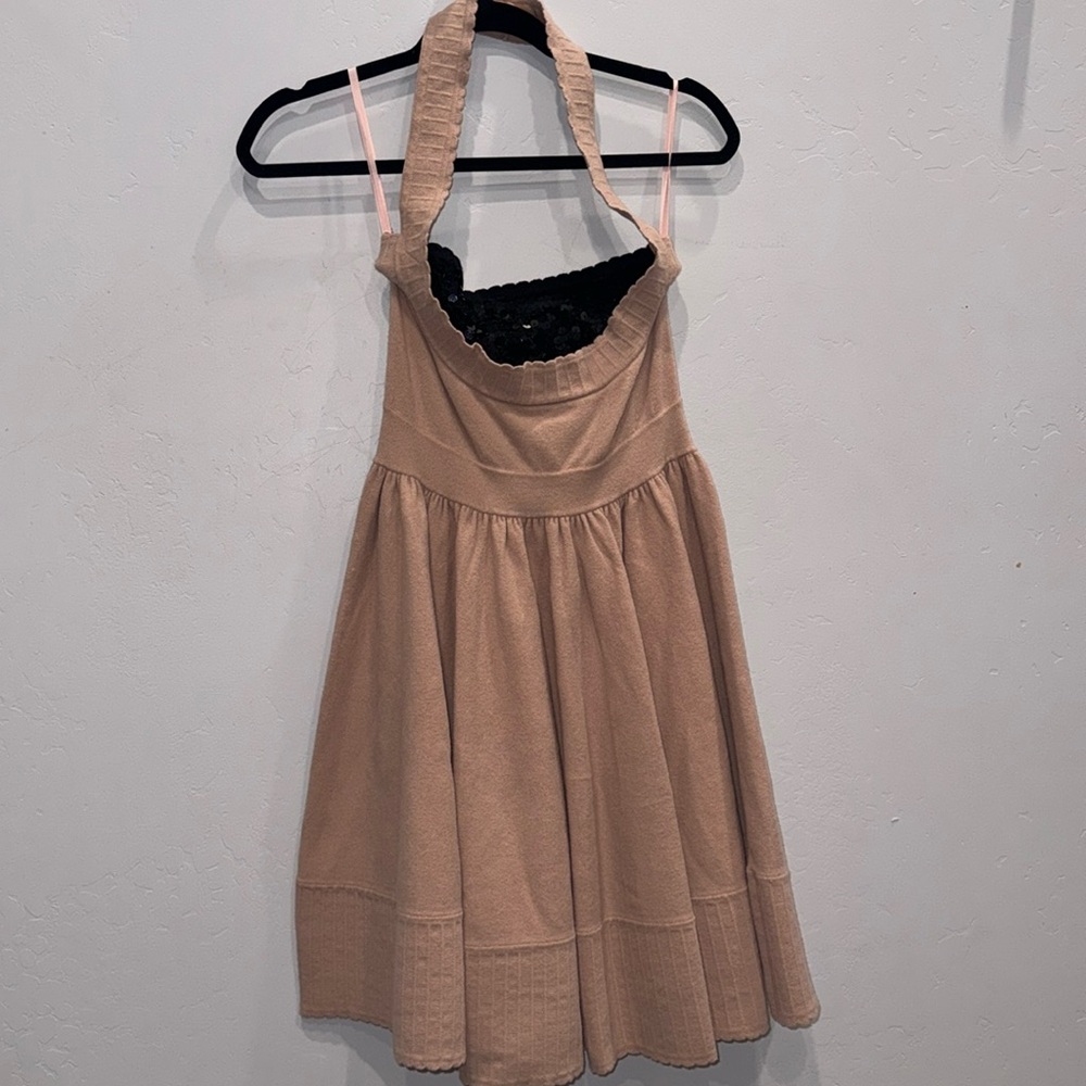 Marc By Marc Jacobs, size small, color light pink.  Black sequins on bust.